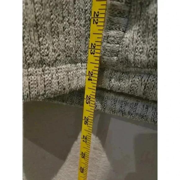 Koppen Women's Gray Sherpa-Lined Knit Hoodie Jacket Size M Casual Gorpcore - Picture 9 of 11